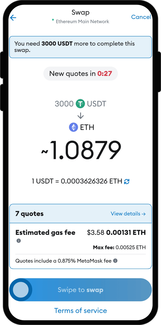 Swap Your USDT for 3d3d