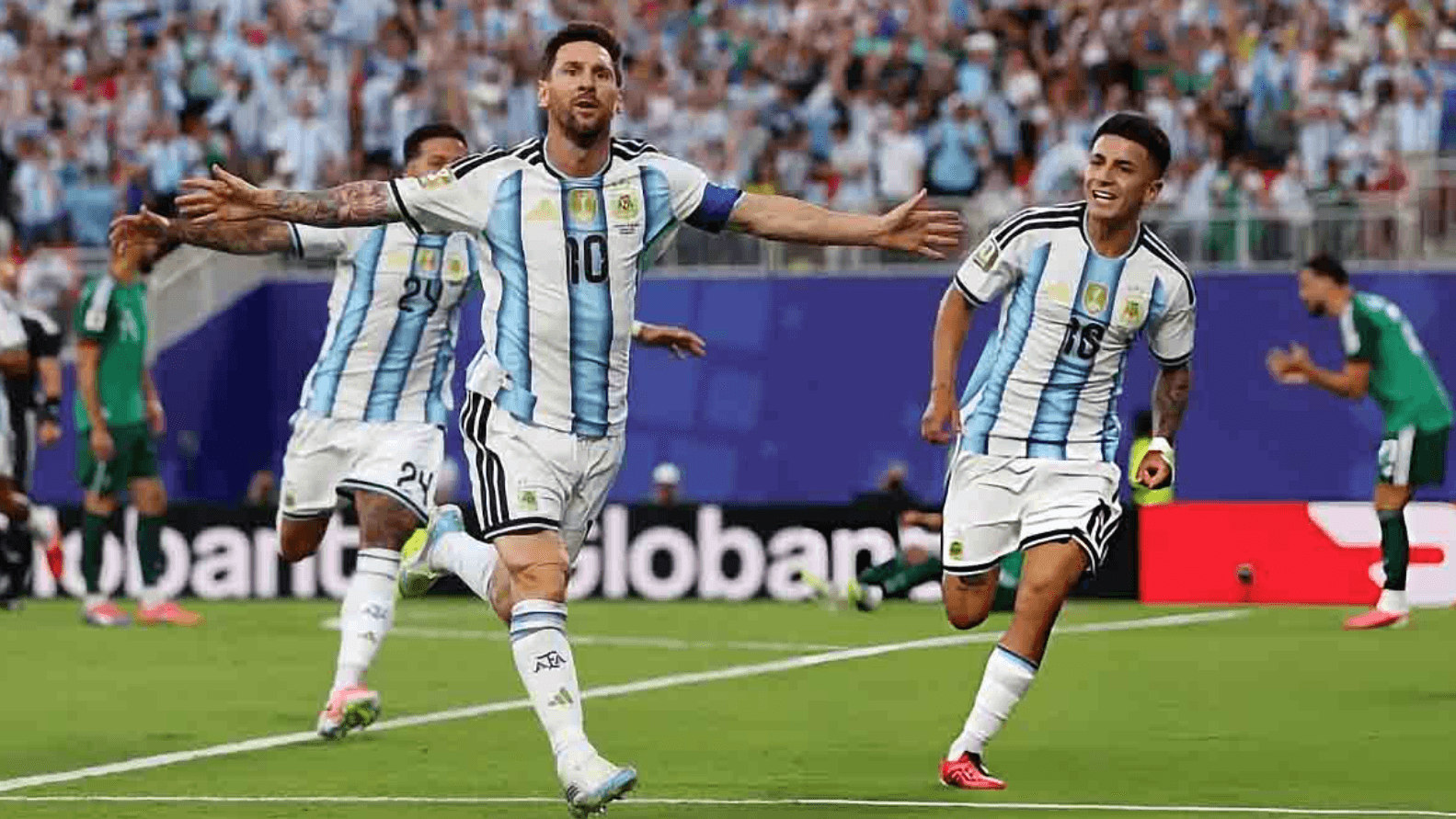 Messi scores a historic hat-trick and Argentina thrashes Algeria 3-0!
