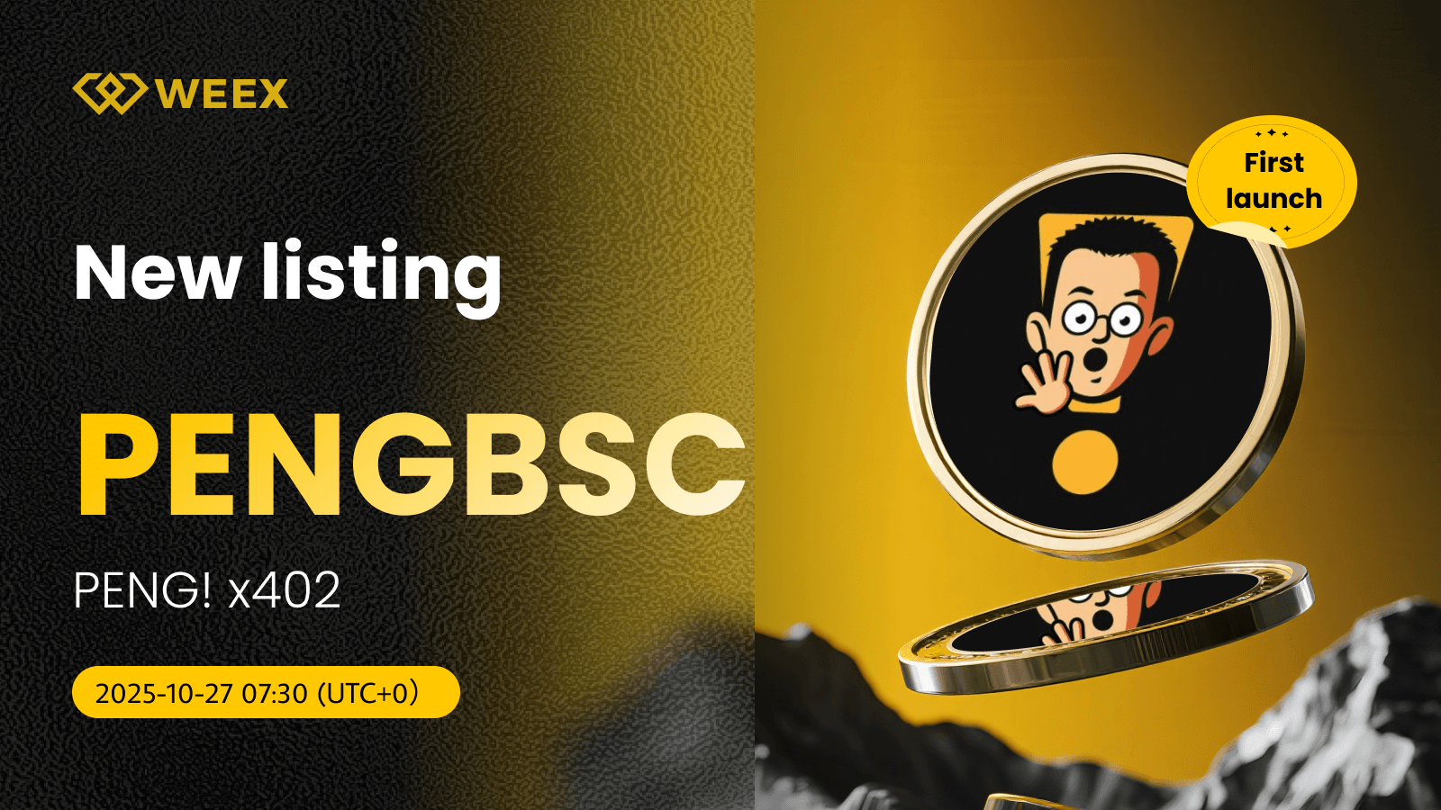 PENGBSC USDT Now Live on WEEX: PENG! x402 (PENG) Coin