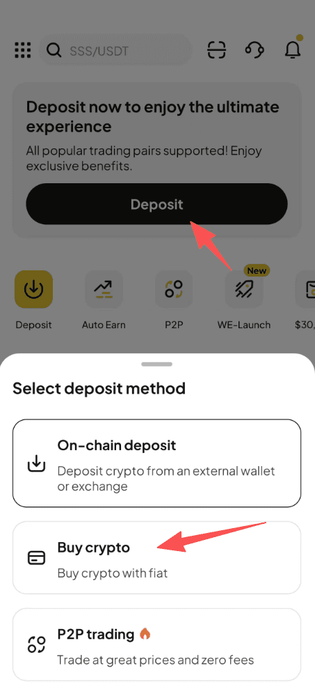 Step1: How to Buy DOGE via WEEX OTC?  APP Version