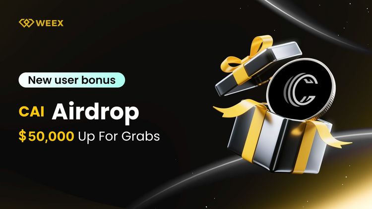 CAI Airdrop: New User Welcome Reward With 50,000 USDT Prize Pool